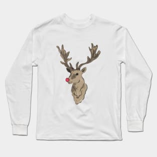 Red Nosed Reindeer Long Sleeve T-Shirt